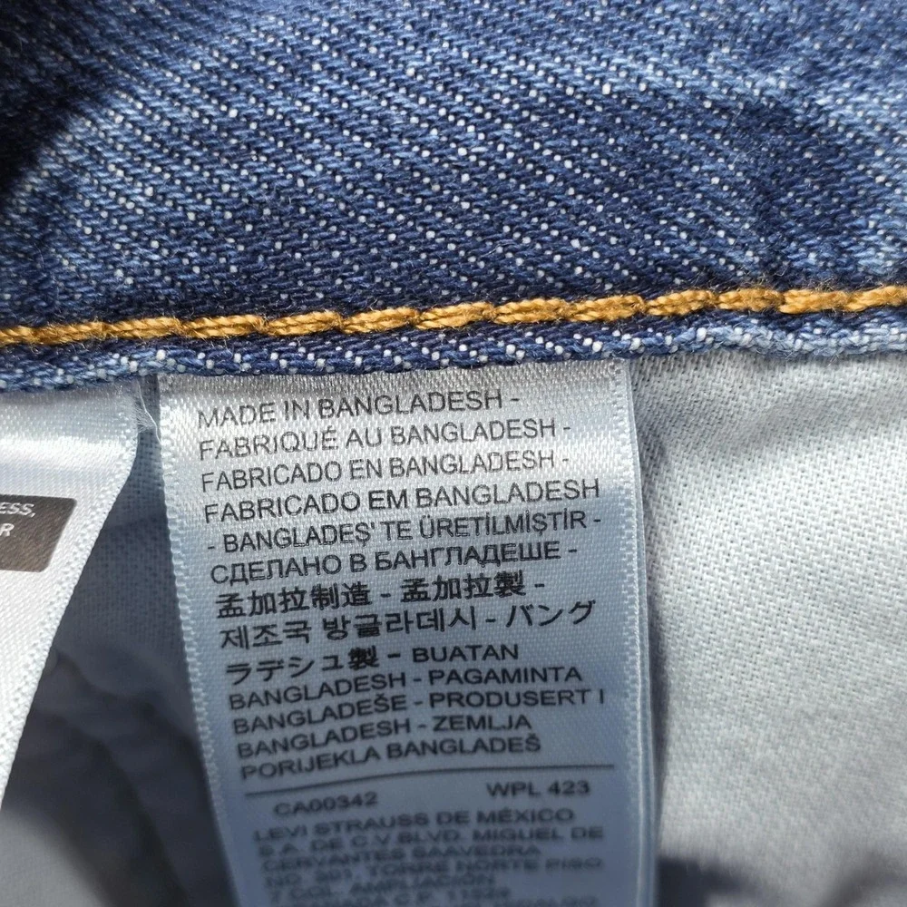Levis 565 Cutoff Shorts Mens 34 Blue Baggy Wide Leg Denim Frayed Y2K Skate